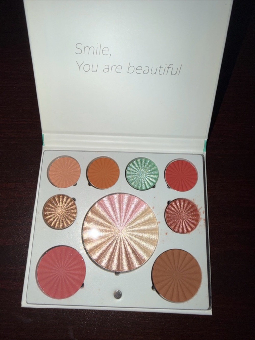 OFRA Multishade Face Palette — Pink, Peach, Coral & Green Highlighters